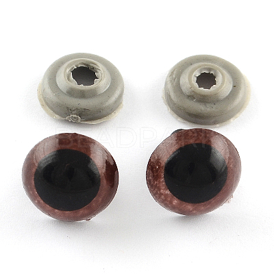 Craft Plastic Doll Eyes Stuffed Toy Eyes X-DIY-R039-12mm-1