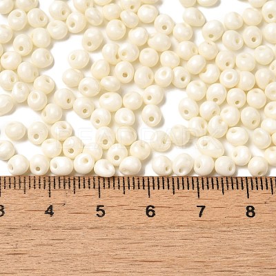 6/0 Opaque Baking Paint Glass Seed Beads SEED-M012-02A-26-1
