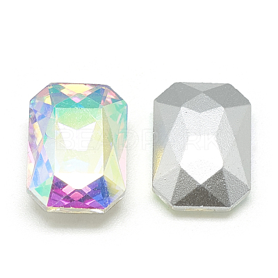 Pointed Back Glass Rhinestone Cabochons RGLA-T079-4x6mm-05-1