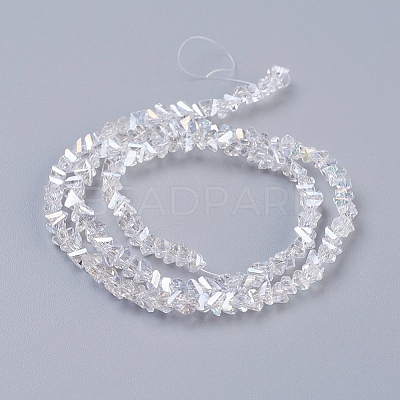 Electroplate Glass Beads Strands EGLA-J145-4mm-AB01-1