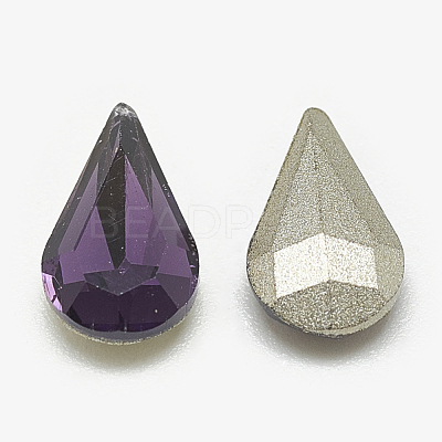 Pointed Back Glass Rhinestone Cabochons RGLA-T082-5x8mm-16-1