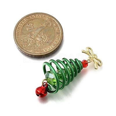 Christmas Electroplate Glass Pendants PALLOY-JF04364-02-1