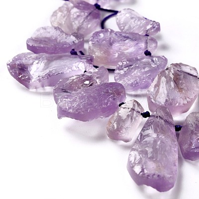 Rough Raw Natural Ametrine Beads Strands G-G010-08-1