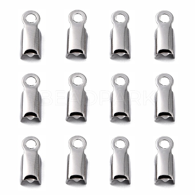 Tarnish Resistant 304 Stainless Steel Folding Crimp Ends STAS-R063-29-1