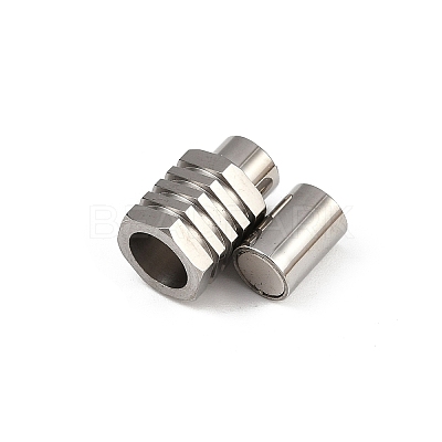 304 Stainless Steel Magnetic Clasps Hand Polished STAS-C127-18C-P-1