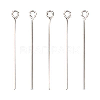 Tarnish Resistant 304 Stainless Steel Eye Pin X-STAS-R045-35mm-1