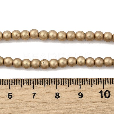 Electroplated Synthetic Non-magnetic Hematite Beads Strands G-H327-D01-03A-1
