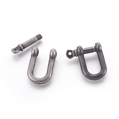 304 Stainless Steel Screw D-Ring Anchor Shackle Clasps STAS-E446-30B-AS-1