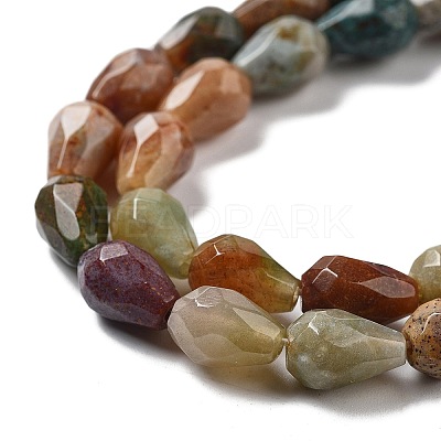 Natural Indian Agate Beads Strands G-P520-B22-01-1