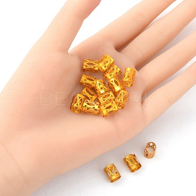 200Pcs Aluminum Dreadlocks Beads Hair Decoration ALUM-YW0001-03-1