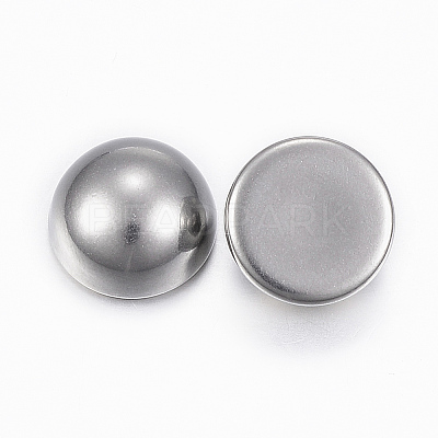 Non-Tarnish 304 Stainless Steel Cabochons X-STAS-H398-12mm-37P-1