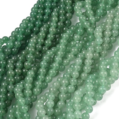 Natural Green Aventurine Beads Strands GSR024-1