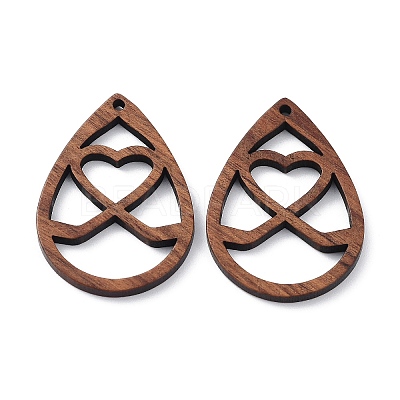 Walnut Wood Laser Cut Pendants WOOD-Q051-01C-1
