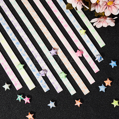 4Sets Luminous Lucky Star Origami Paper DIY-SC0027-36C-1