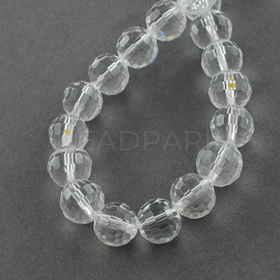 Transparent Glass Bead Strands GLAA-R095-12mm-15-1