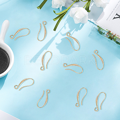 40Pcs Brass Earring Hooks KK-BBC0021-73-1