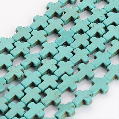 Synthetic Turquoise Beads Strands TURQ-G112-8x10mm-01-1
