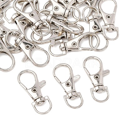 Alloy Swivel Lobster Claw Clasps X-E168-1