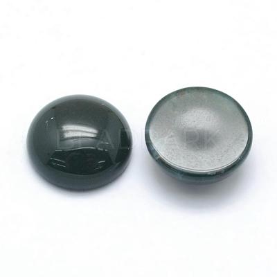 Natural Moss Agate Cabochons G-P393-R28-12mm-1