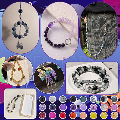 1080Pcs 24 Styles Mixed Glass Beads GLAD-PH0001-10-1