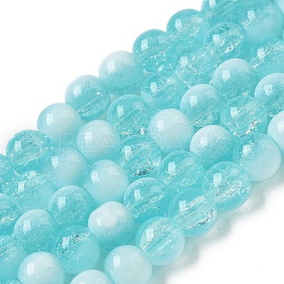 Crackle Glass Beads X1-GLAA-U001-8mm-08-1