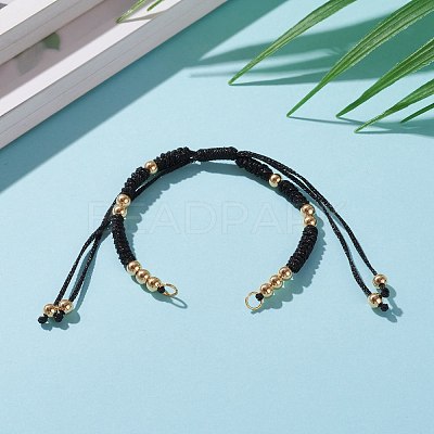Adjustable Polyester Braided Cord Bracelet Making AJEW-JB00892-01-1
