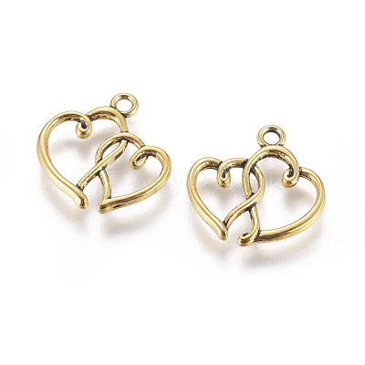 Tibetan Style Alloy Pendants TIBEP-21057-AG-RS-1