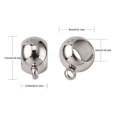 Non-Tarnish 304 Stainless Steel Tube Bails X-STAS-L198-16A-1