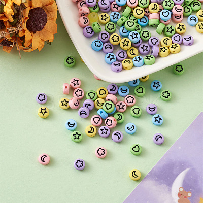 Opaque Acrylic Beads MACR-PJ0001-01-1