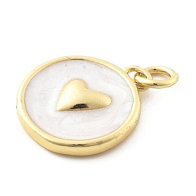 Ocean Theme Brass Enamel Pendants KK-Q029-01I-G-1