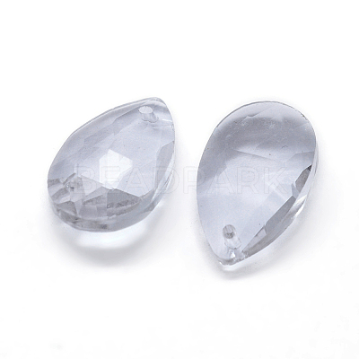 Faceted Glass Pendants GLAA-F069-L-A01-1