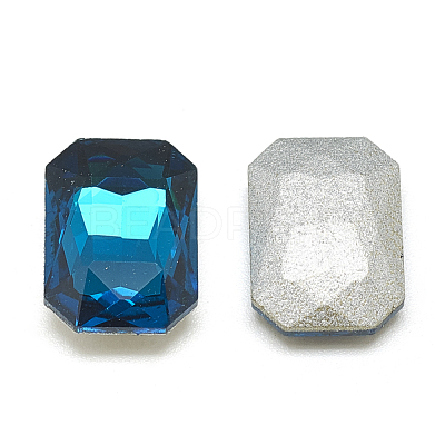 Pointed Back Glass Rhinestone Cabochons RGLA-T079-6x8mm-14-1