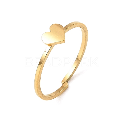 304 Stainless Steel Adjustable Open Cuff Rings RJEW-Q806-01G-01-1