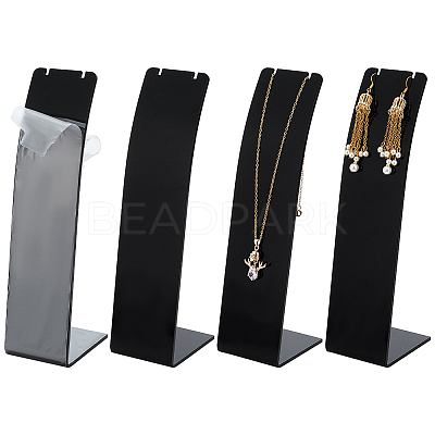 Acrylic Necklace Display Stands NDIS-WH0003-015B-1