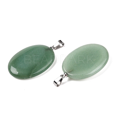 Natural Green Aventurine Pendants G-T138-207D-1