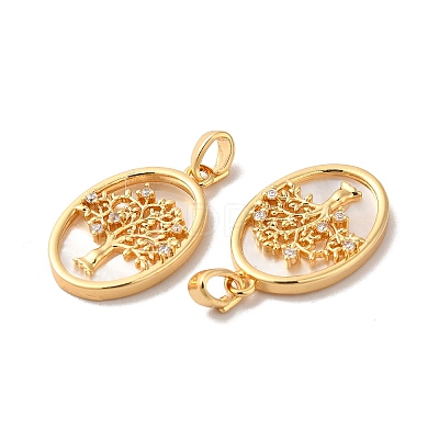 Brass Shell Pendants LS-KK-M243-34G-1