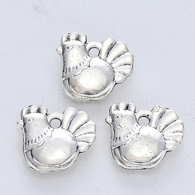 Tibetan Style Alloy Pendants X-TIBE-R316-025AS-RS-1