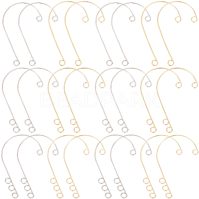 36Pcs 6 Styles 316 Stainless Steel Ear Cuff Findings STAS-SC0008-40-1