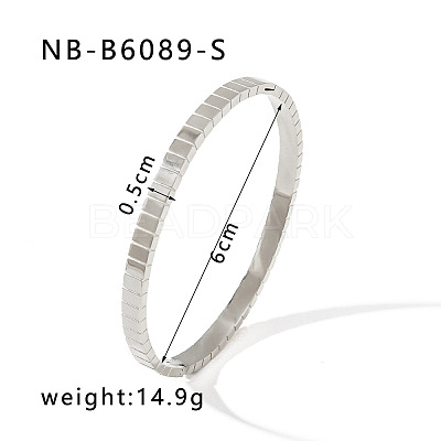 304 Stainless Steel  Hinged Bangles for Women FS-WG09E60-36-1