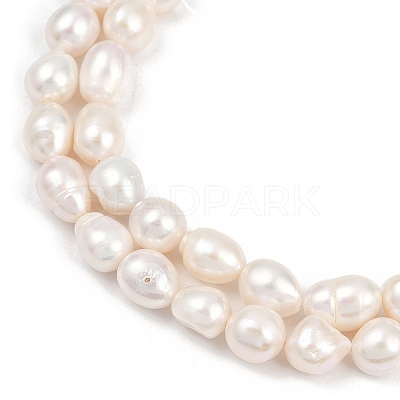 Natural Cultured Freshwater Pearl Beads Strands PEAR-P064-20K-05A-1