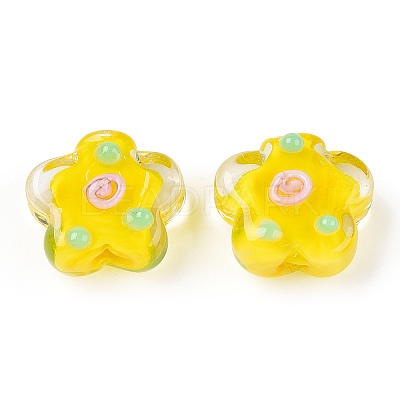 Handmade Bumpy Lampwork Beads LAMP-N024-04I-1