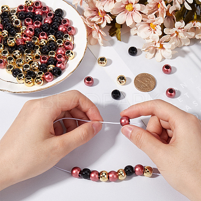 300Pcs 3 Styles Acrylic & ABS Plastic European Beads DIY-SP0001-14-1