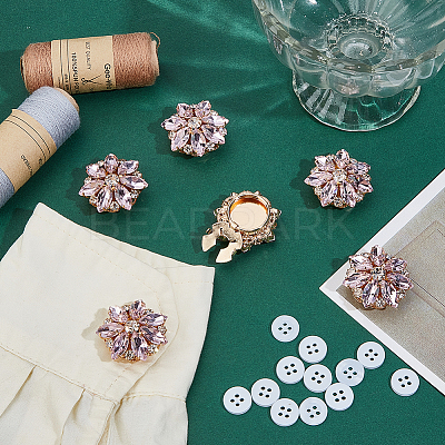 Alloy Cufflinks & 4-Hole Plastic Buttons HJEW-NB00249-1