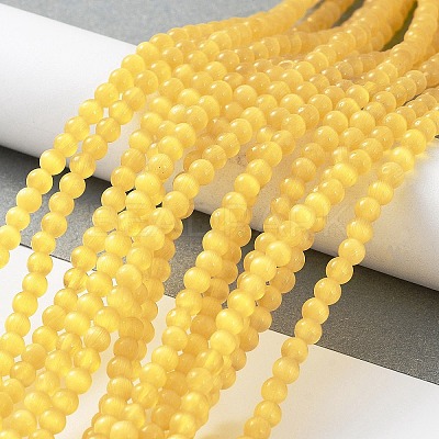 Cat Eye Beads Strands CE-F022-4mm-03-1