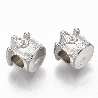 Plating ABS Plastic European Bead Rhinestone Settings KY-T019-13-1