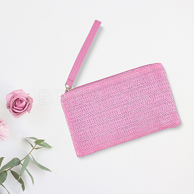 Woven Straw Wristlets Bags ABAG-WH20005-69D-1