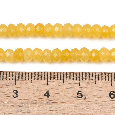 Dyed Natural Malaysia Jade Rondelle Beads Strands G-E316-2x4mm-30-1