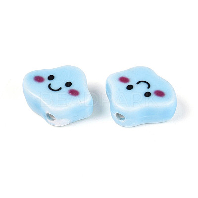 Handmade Porcelain Ceramic Beads PORC-T134-20C-1
