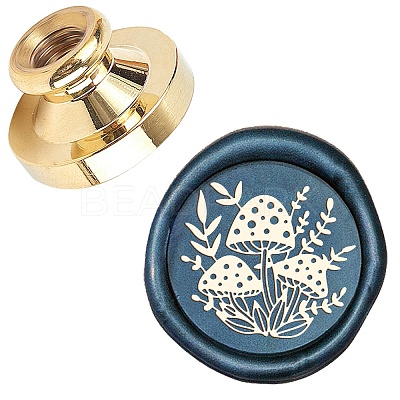 Wax Seal Brass Stamp Head AJEW-WH0209-560-1