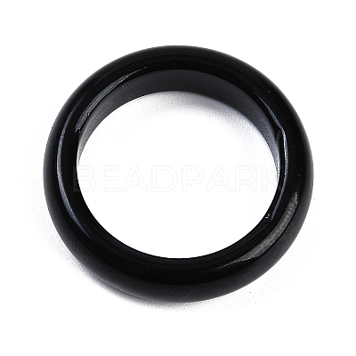 Dyed & Heated Natural Agate Finger Rings for Women RJEW-Z075-02J-1